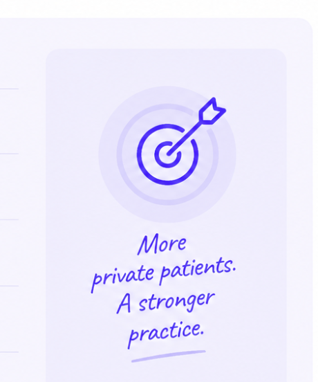 Target illustration: more private patients, a stronger practice